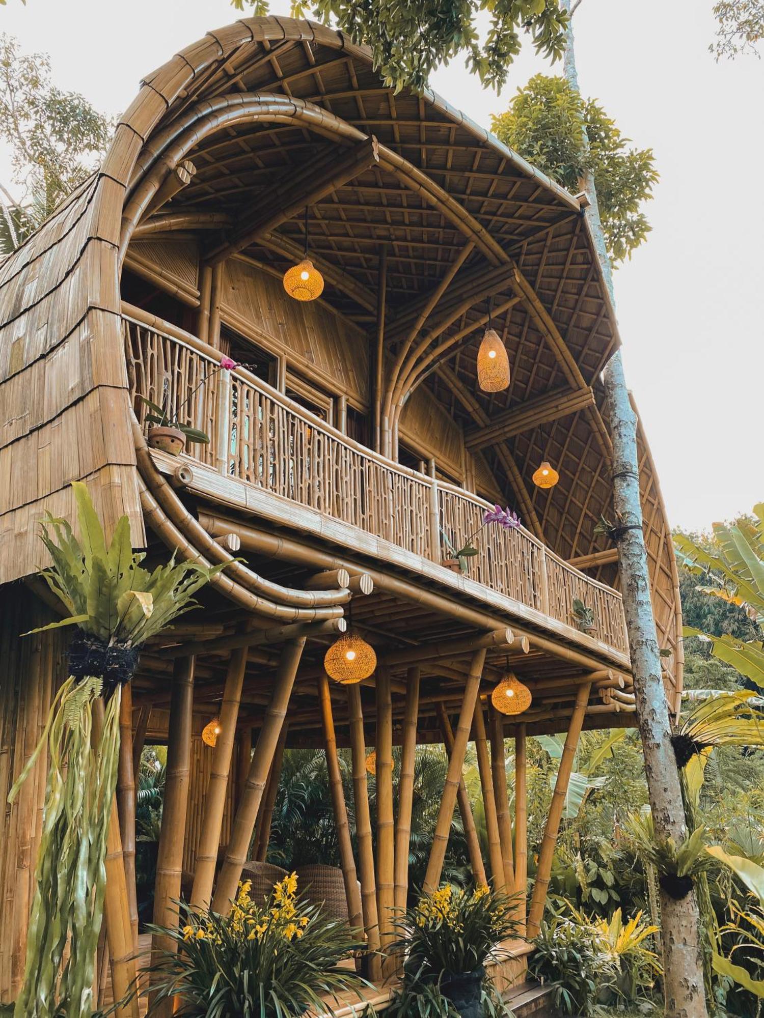 Villa Alamvaya Bali Bamboo House Sidemen  Esterno foto