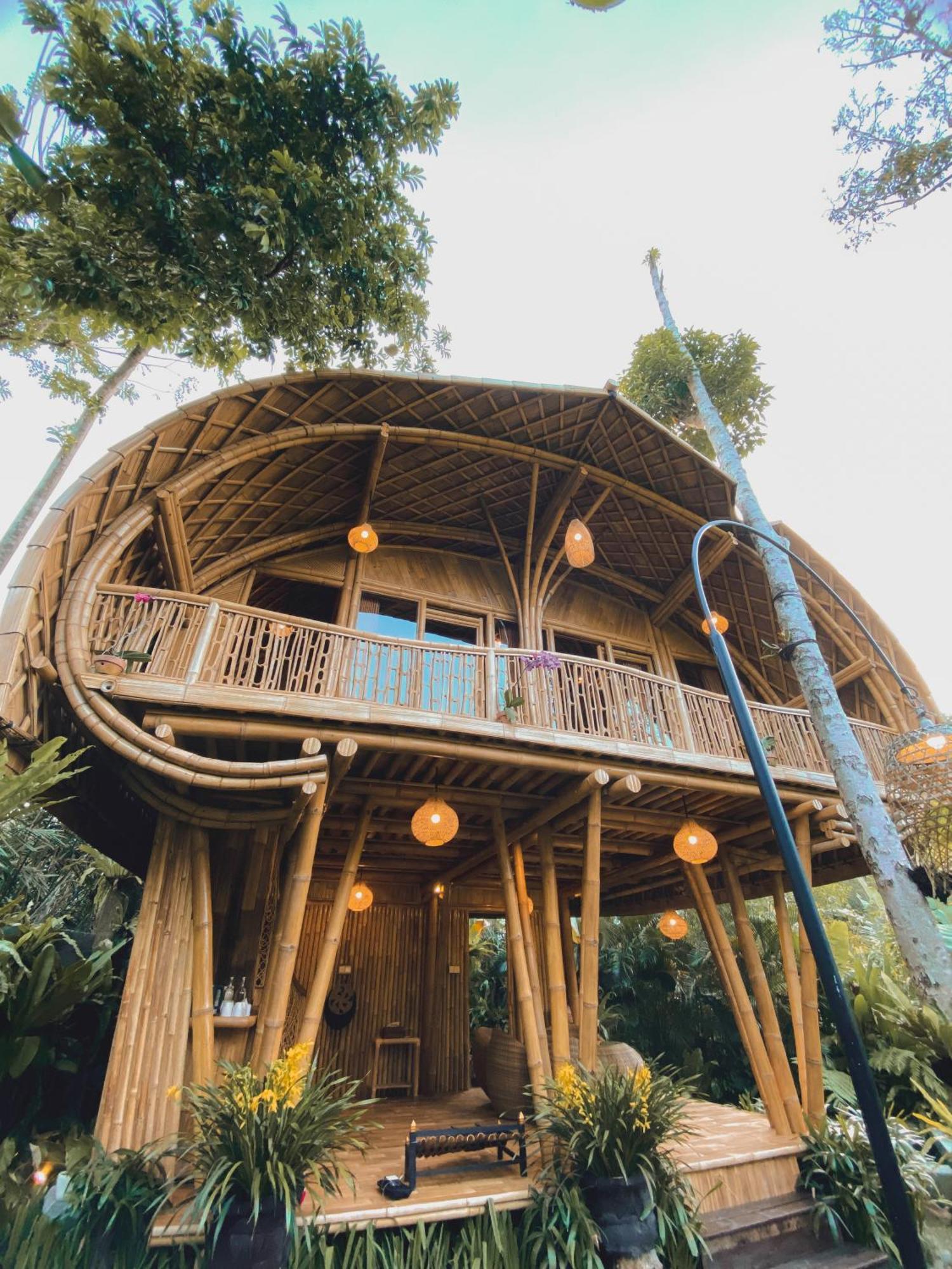 Villa Alamvaya Bali Bamboo House Sidemen  Esterno foto