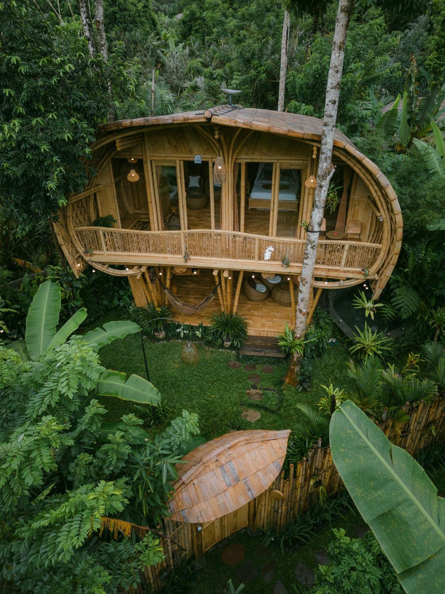 Villa Alamvaya Bali Bamboo House Sidemen  Esterno foto