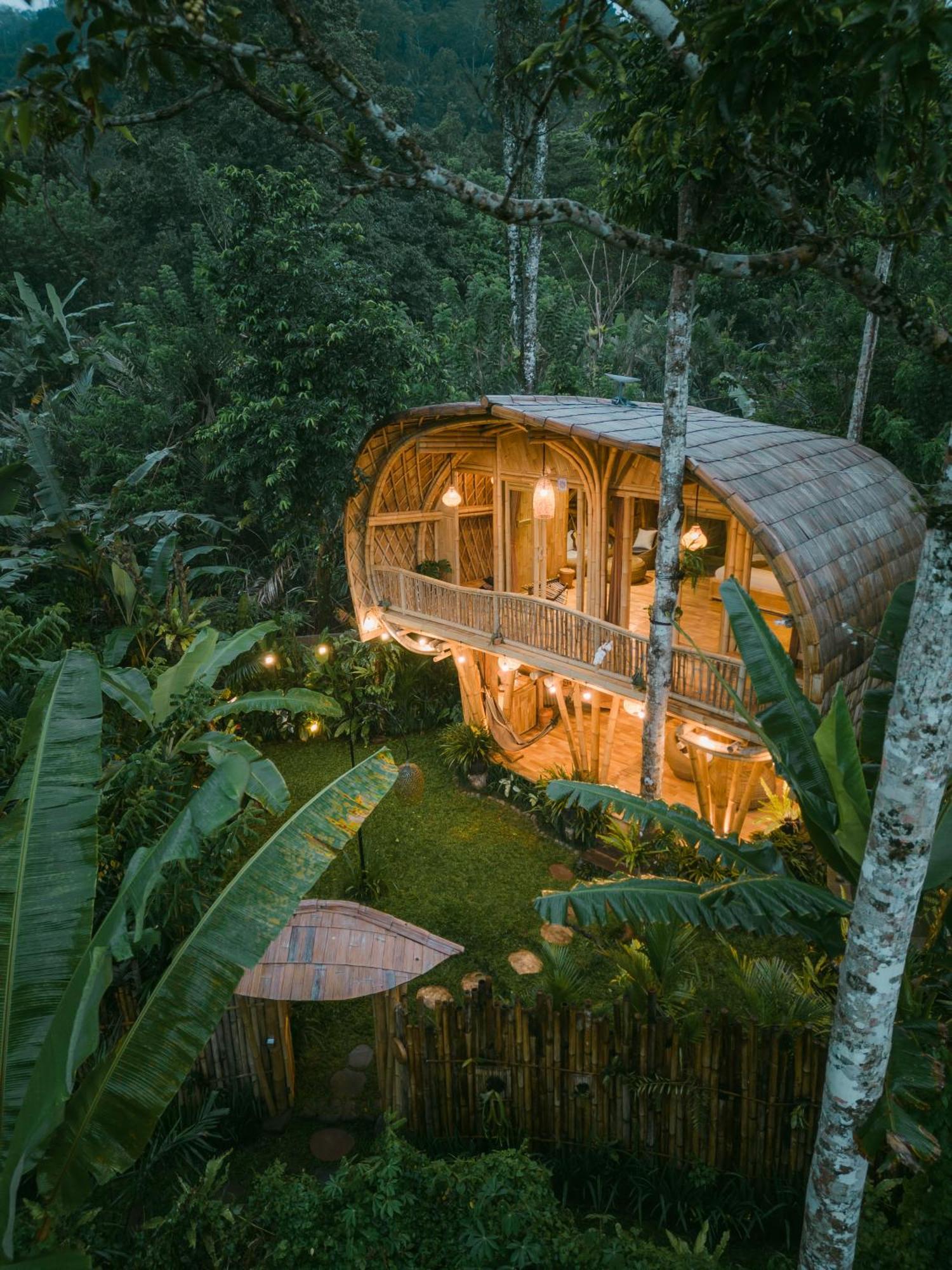 Villa Alamvaya Bali Bamboo House Sidemen  Esterno foto