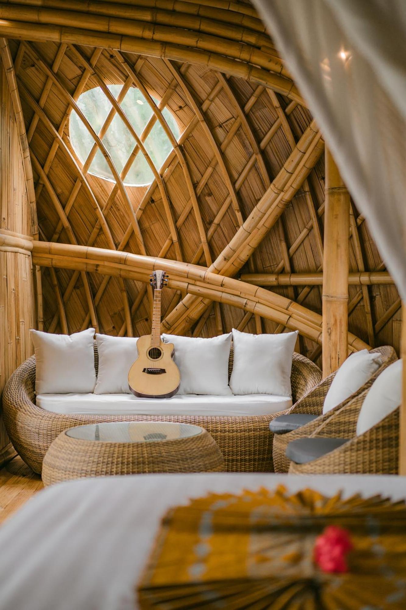 Villa Alamvaya Bali Bamboo House Sidemen  Esterno foto