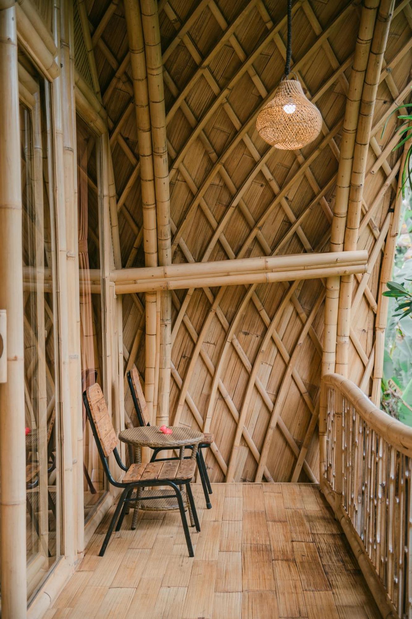 Villa Alamvaya Bali Bamboo House Sidemen  Esterno foto