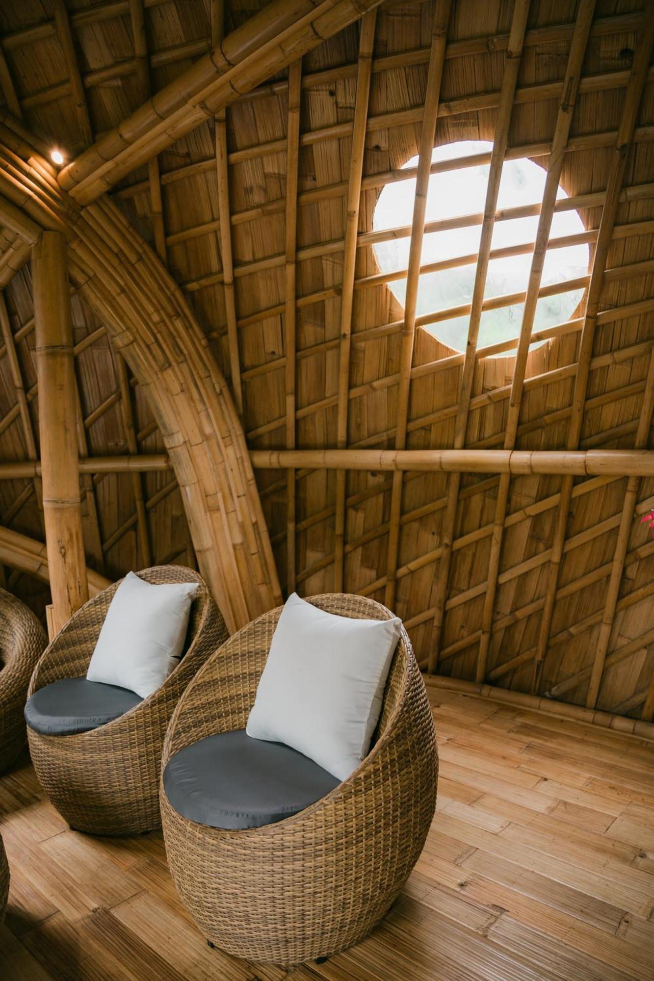 Villa Alamvaya Bali Bamboo House Sidemen  Esterno foto