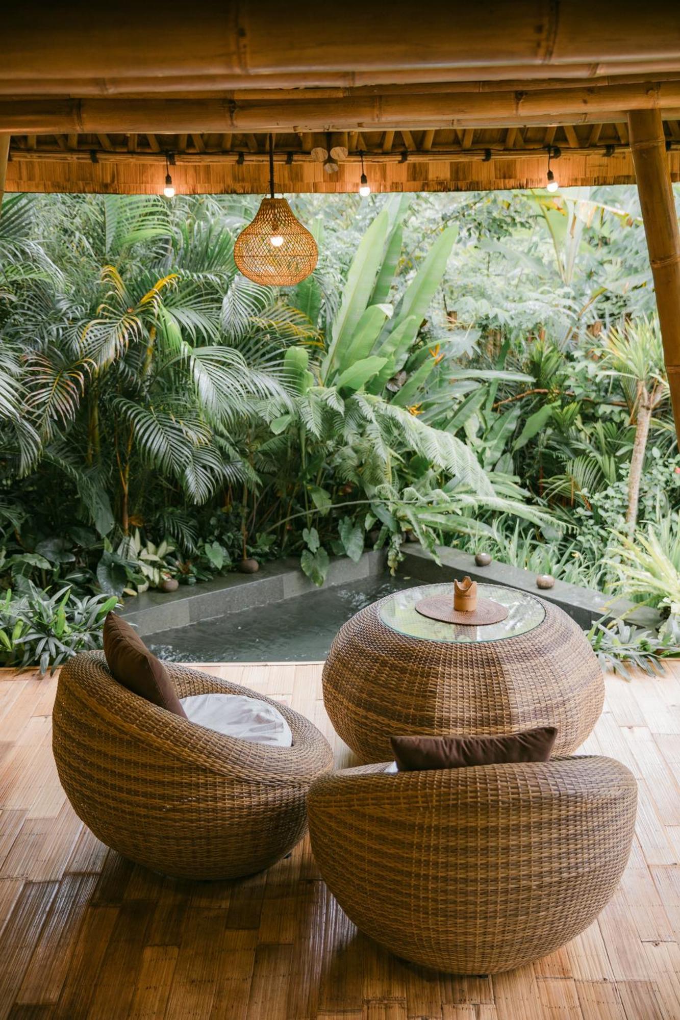 Villa Alamvaya Bali Bamboo House Sidemen  Esterno foto