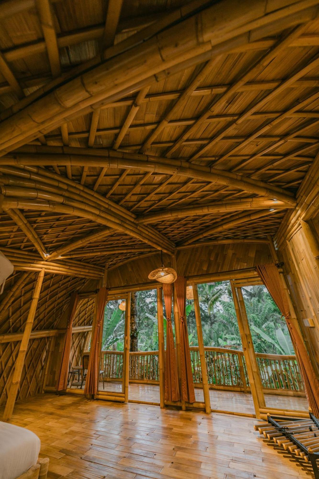 Villa Alamvaya Bali Bamboo House Sidemen  Esterno foto