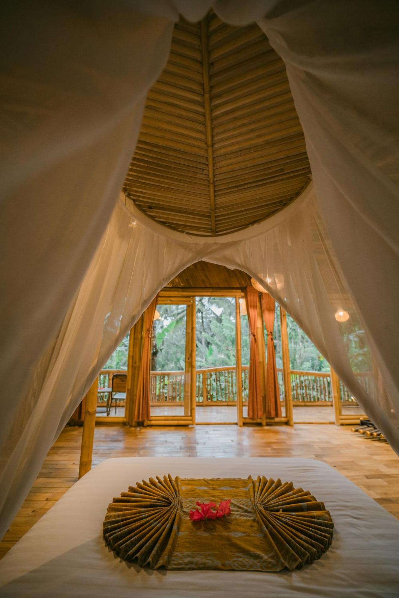 Villa Alamvaya Bali Bamboo House Sidemen  Esterno foto