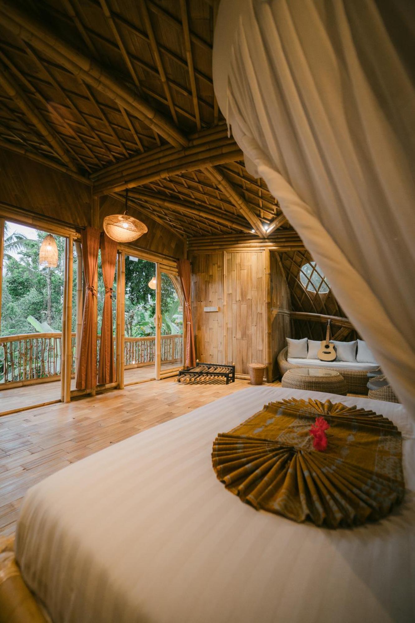 Villa Alamvaya Bali Bamboo House Sidemen  Esterno foto