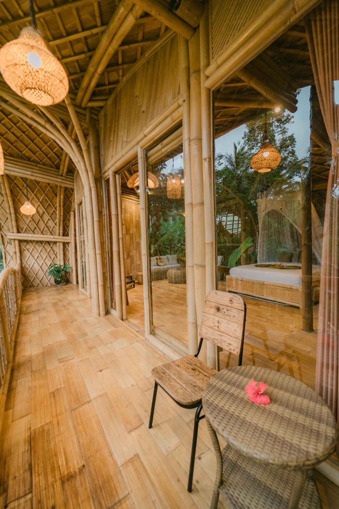 Villa Alamvaya Bali Bamboo House Sidemen  Esterno foto