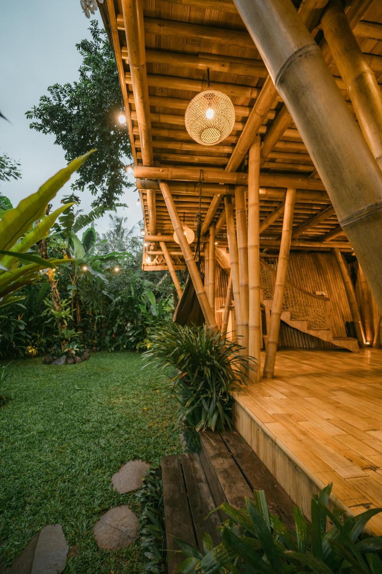 Villa Alamvaya Bali Bamboo House Sidemen  Esterno foto