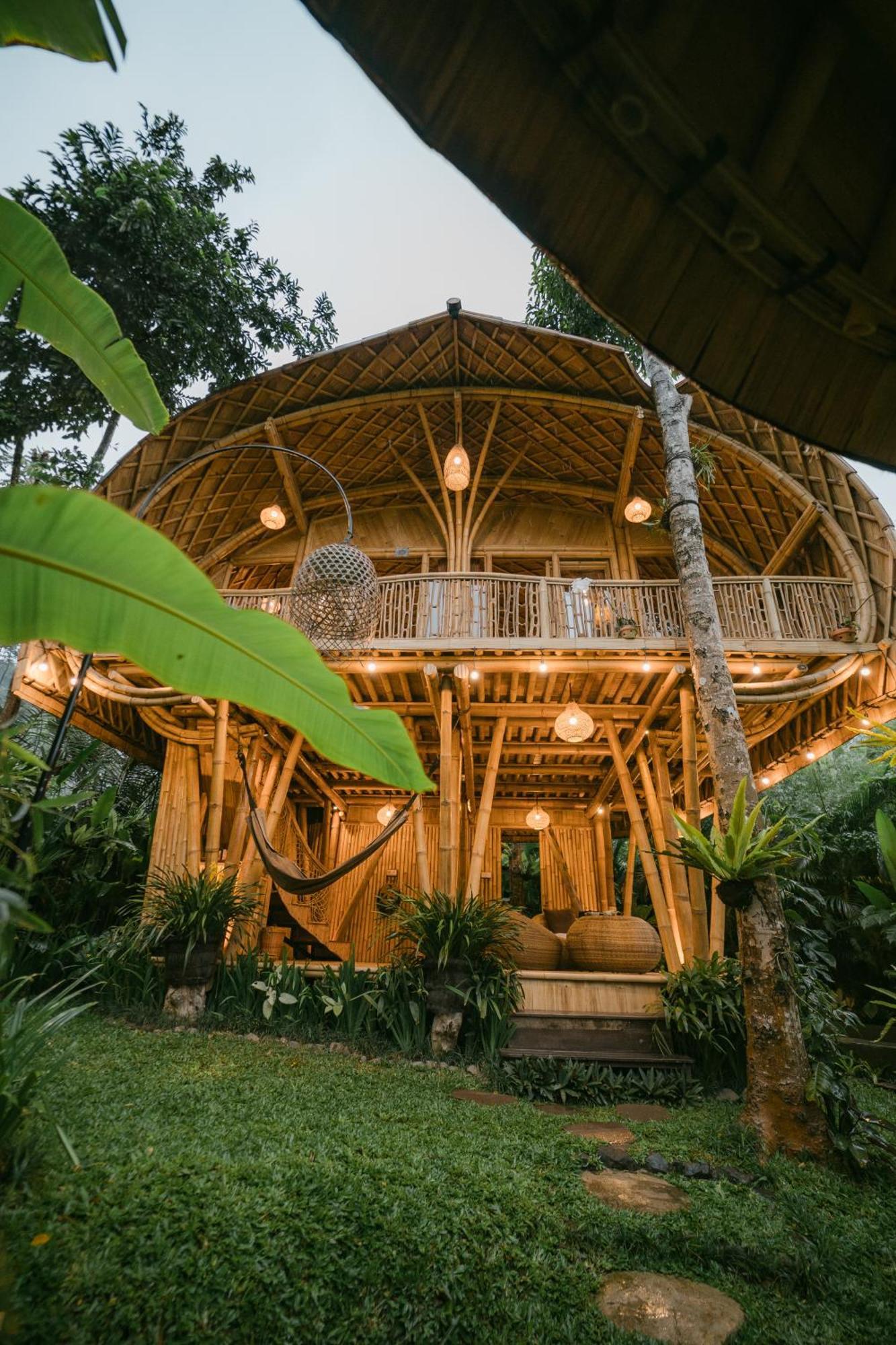 Villa Alamvaya Bali Bamboo House Sidemen  Esterno foto