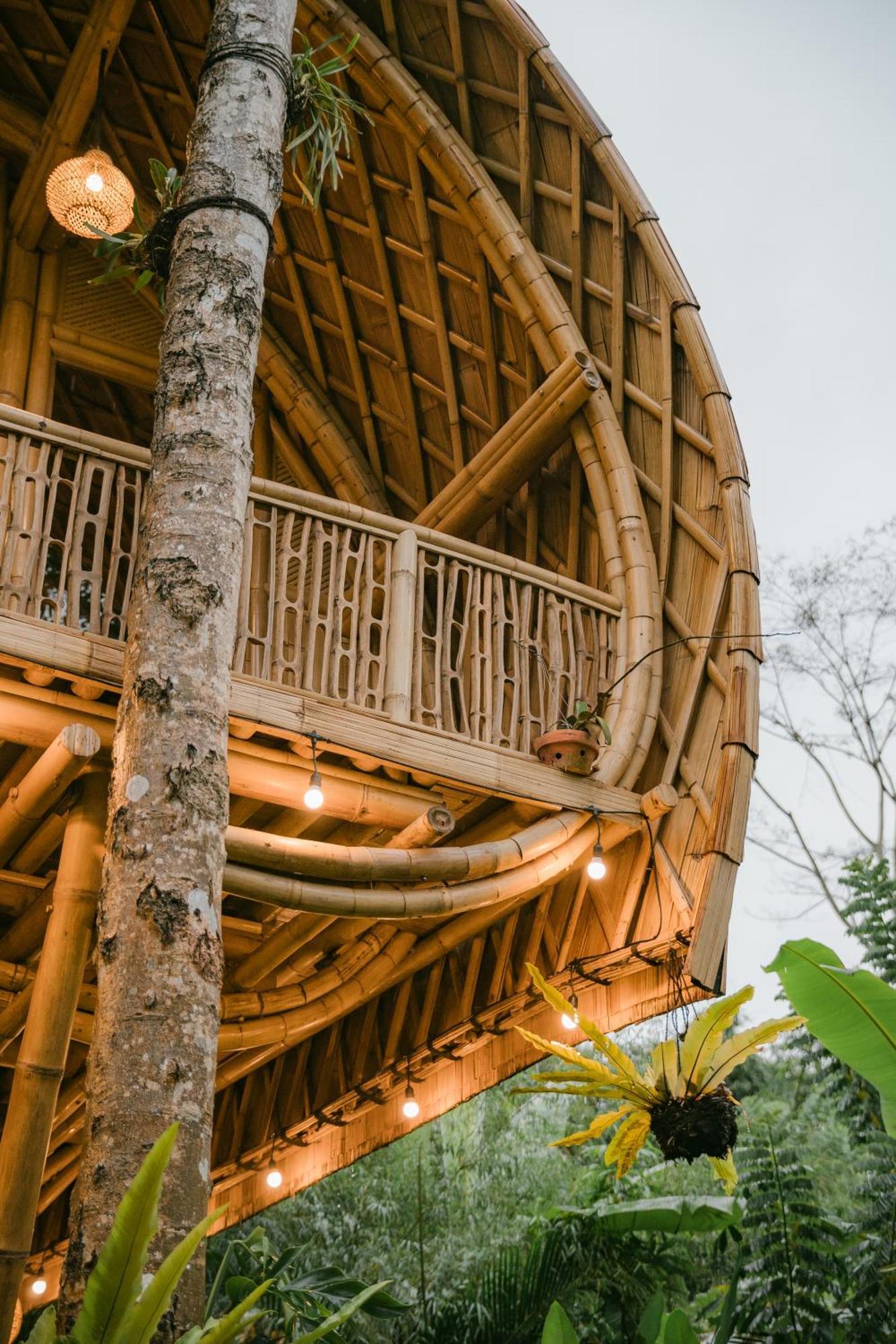 Villa Alamvaya Bali Bamboo House Sidemen  Esterno foto