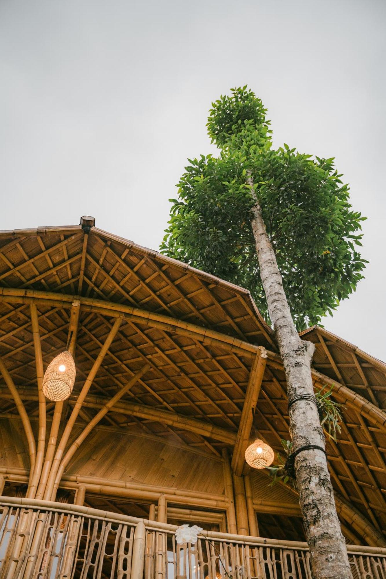 Villa Alamvaya Bali Bamboo House Sidemen  Esterno foto
