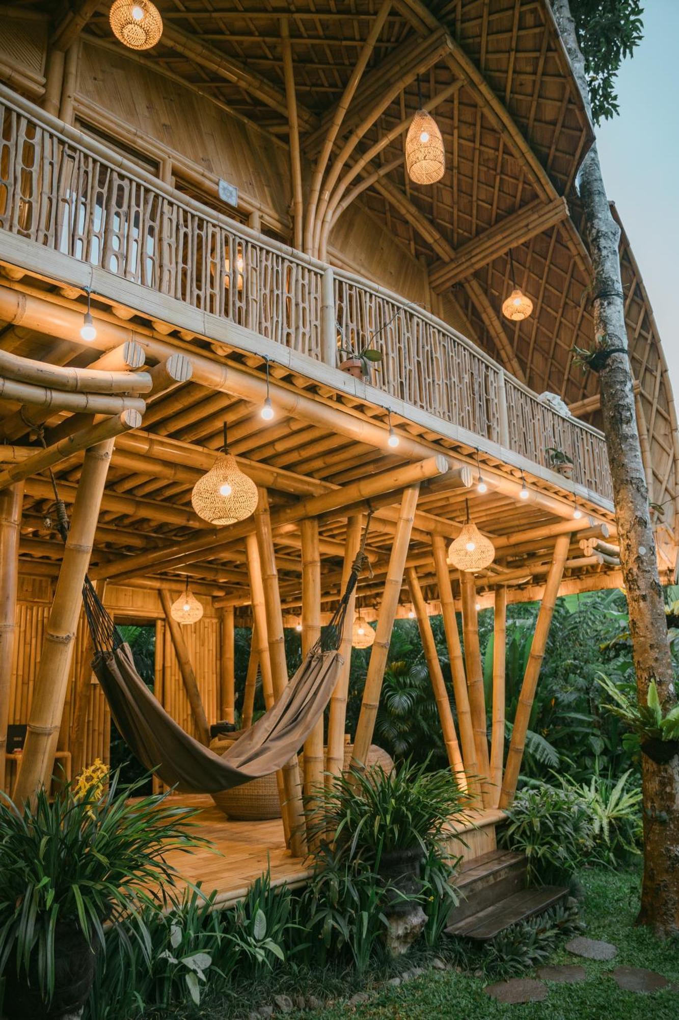 Villa Alamvaya Bali Bamboo House Sidemen  Esterno foto