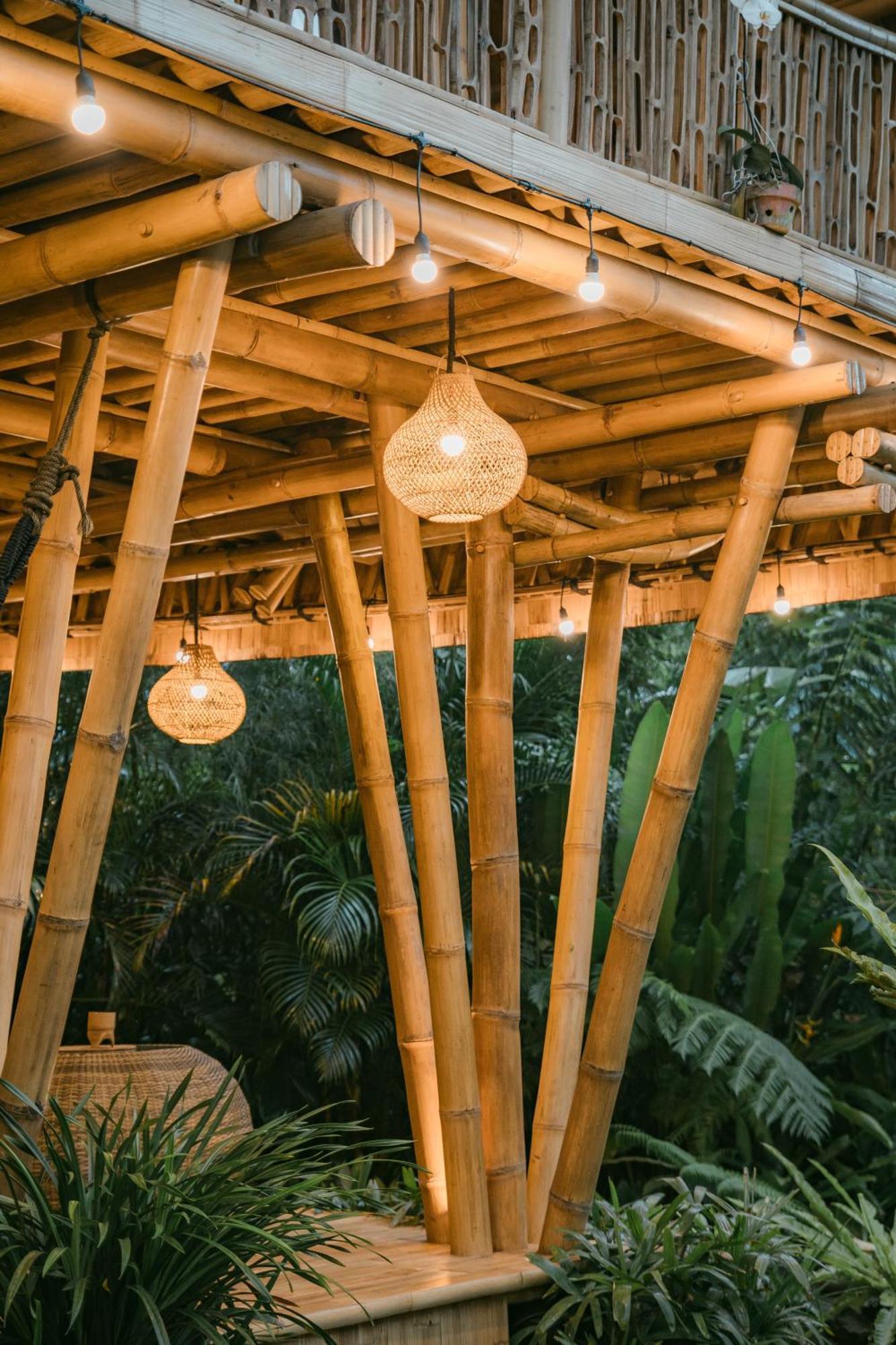 Villa Alamvaya Bali Bamboo House Sidemen  Esterno foto