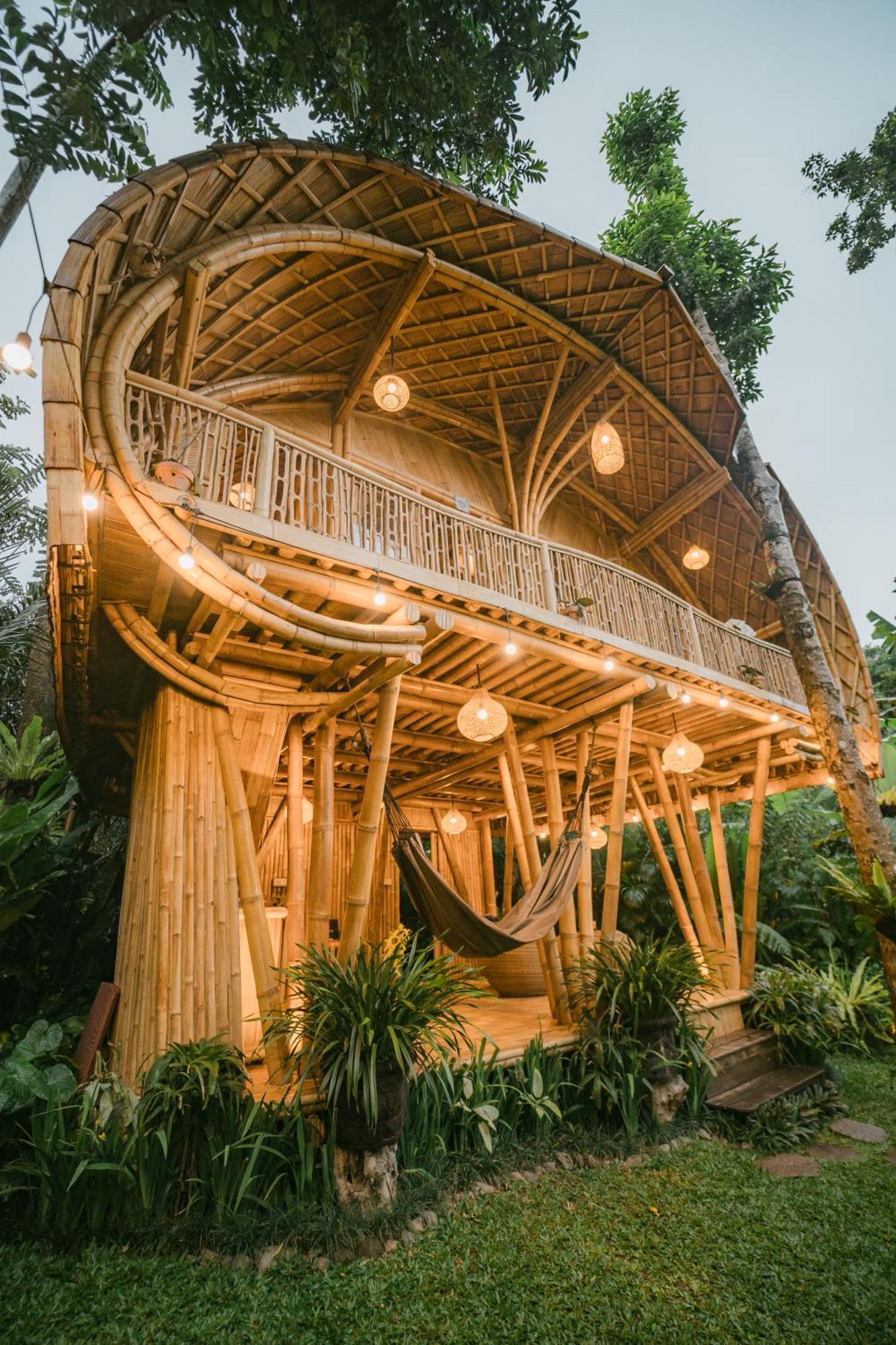 Villa Alamvaya Bali Bamboo House Sidemen  Esterno foto