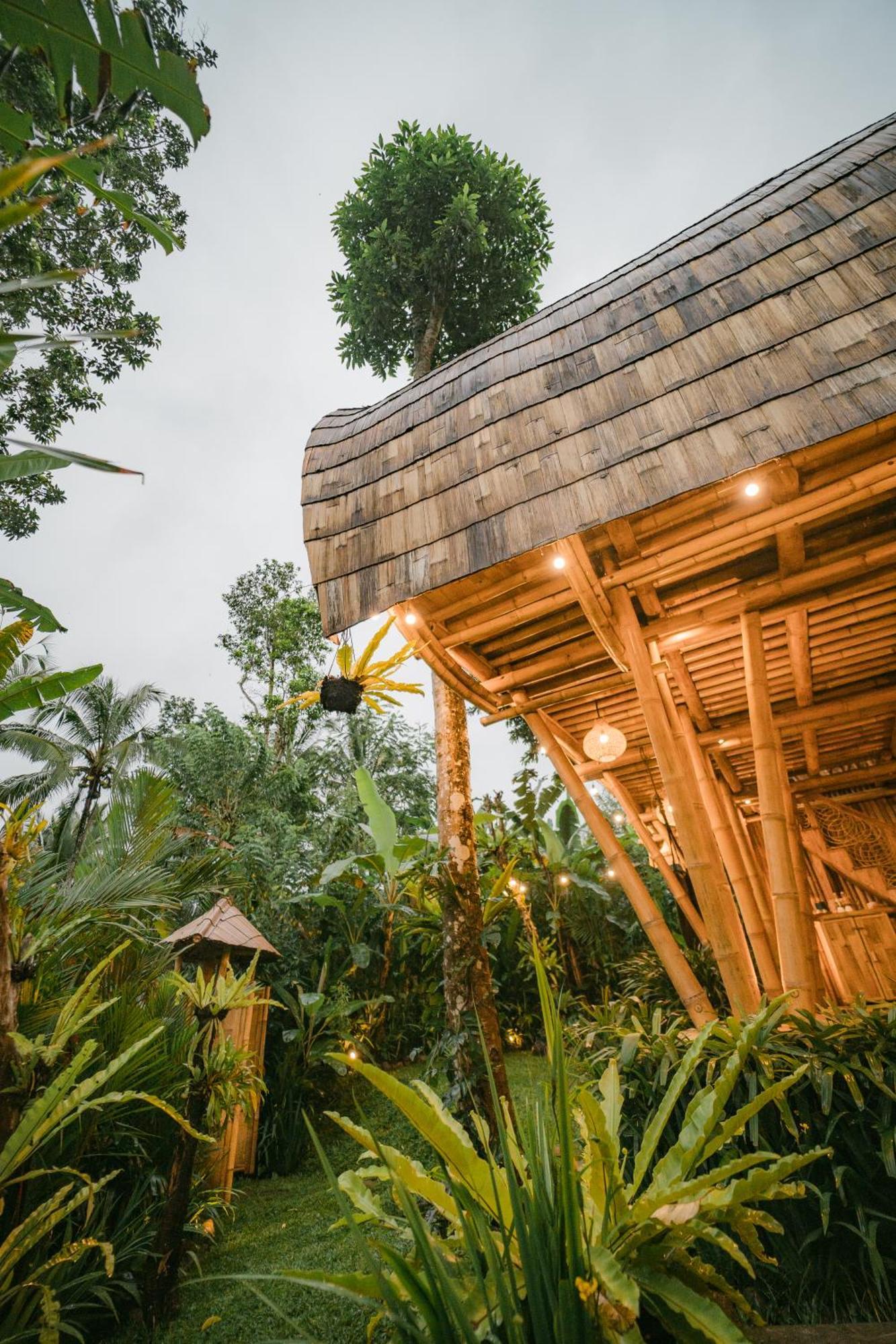 Villa Alamvaya Bali Bamboo House Sidemen  Esterno foto
