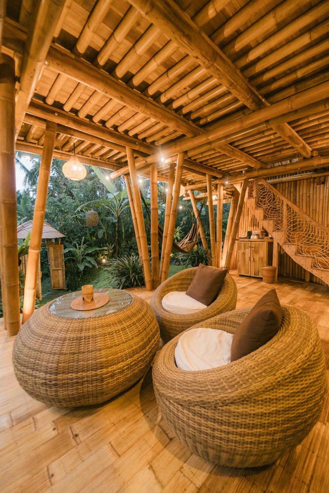 Villa Alamvaya Bali Bamboo House Sidemen  Esterno foto