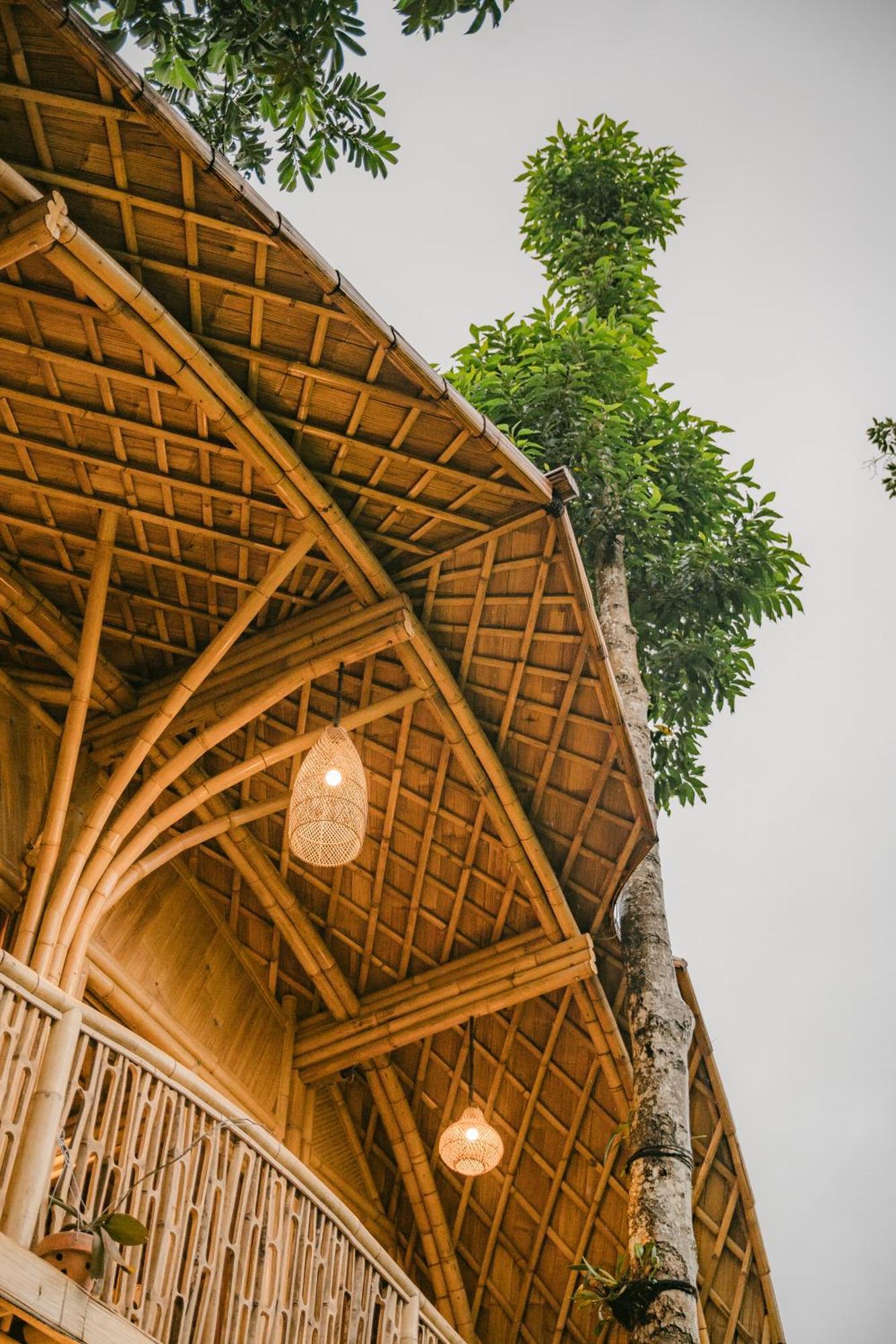 Villa Alamvaya Bali Bamboo House Sidemen  Esterno foto